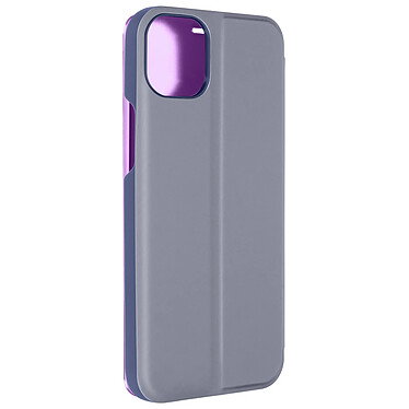 Avizar Étui Clear View pour iPhone 15 Clapet Miroir Fonction Support  Violet Lavande