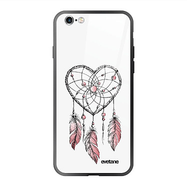 Evetane Coque en verre trempé iPhone 6 Plus / 6S Plus Attrape coeur