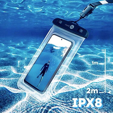 Avis Muvit Pochette Transparente et Waterproof IPX8 Tactile pour Smartphone, Muvit