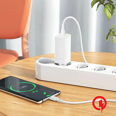 Avis Forcell Chargeur Secteur USB-C 25W Power Delivery + Câble USB-C 3A 1m  Blanc