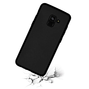 Avis Evetane Coque Samsung Galaxy A8 2018 Silicone liquide Noire + 2 Vitres en Verre trempé Protection écran Antichocs