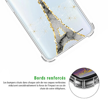 Acheter LaCoqueFrançaise Coque Xiaomi Redmi Note 10 Pro Silicone antichocs Solides coins renforcés  transparente Motif Illumination de paris