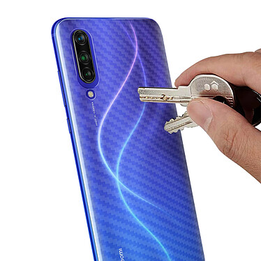 iMak Film Arrière pour Xiaomi Mi 9 Lite Latex Effet Carbone Anti-rayures  Transparent pas cher