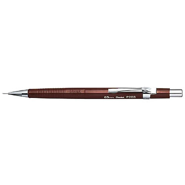 PENTEL Portemines P203, marron, diamètre de mines: 0,3 mm