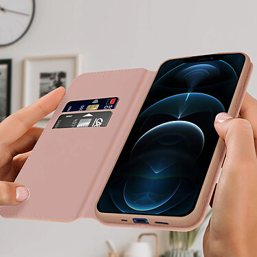 Avis Avizar Housse Folio iPhone 12 Pro Max Portefeuille Fonction Support Vidéo rose