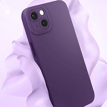 Acheter Avizar Coque pour iPhone 13 Silicone Mat Protection Caméra Violet Foncé