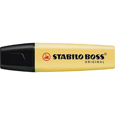 STABILO Surligneur BOSS ORIGINAL Pastel Pointe Biseautée 2-5 mm Jaune Pastel x 10