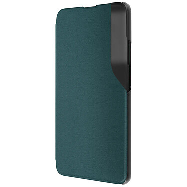 Avizar Étui Folio pour pour Xiaomi Poco F5 Pro Clapet Fenêtre Affichage Heure Support Vidéo  Vert Foncé