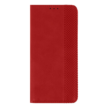 Avizar Housse Oukitel C19 Portefeuille Support Vidéo Fermeture Magnétique rouge