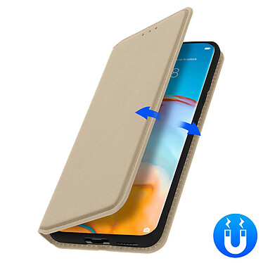 Avizar Housse Huawei P40 Pro Étui Folio Portefeuille Fonction Support doré pas cher