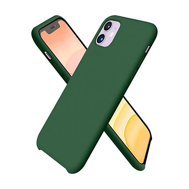 Avis Evetane Coque iPhone 11 Vert Foret Silicone Liquide + 2 Protections écran et 2 protections Objectif Caméra