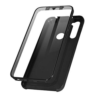 Avizar Coque Xiaomi Redmi Note 8 et Note 8 2021 Rigide et Avant Souple - noir