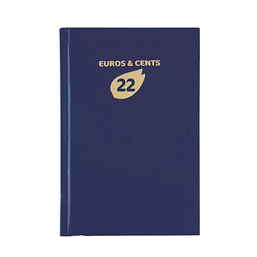 EXACOMPTA Agenda de bureau carré Standard Euros- Cents 1 jour 210x135 mm Coloris Aléatoire