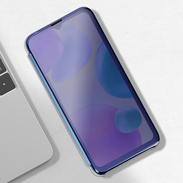 Avizar Étui Clear View pour Xiaomi Redmi 10A avec Clapet Miroir Support Vidéo  Bleu pas cher