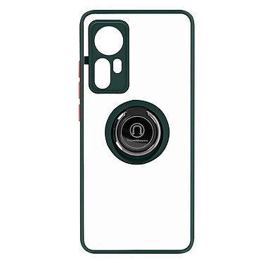 Avizar Coque pour Xiaomi 12 Pro Bi-matière Bague Métallique Support Vidéo Vert