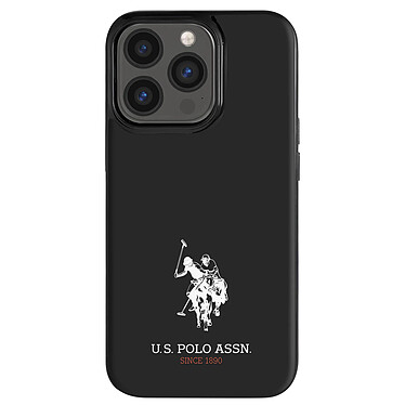 U.S Polo Coque pour iPhone 13 Pro Antichoc Mini Horse Bords Surélevés Noir