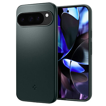 Spigen SGP Coque Antichoc pour Google Pixel 9 et 9 Pro Design Fin et Léger Vert