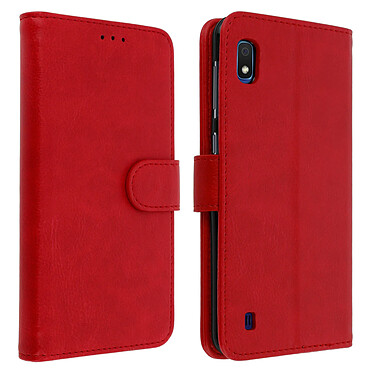 Avizar Housse Samsung Galaxy A10 Étui Portefeuille Support Stand Rouge