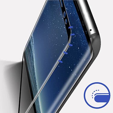 Acheter 3mk Film pour Samsung Galaxy S8 Plus Verre Trempé 9H Bords Renforcés Incurvés Hardglass Max  Noir