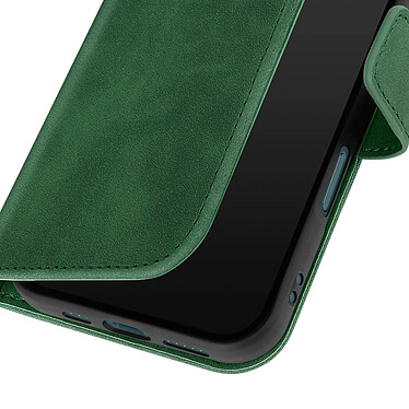 Avizar Étui pour iPhone 16 Plus Portefeuille Clapet Support Vidéo Vert pas cher