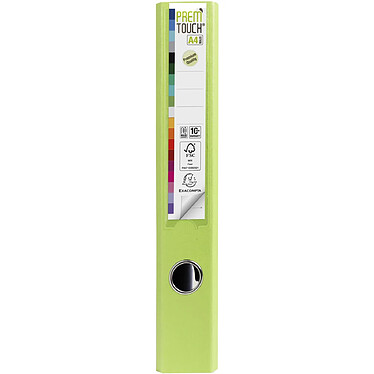 EXACOMPTA Classeur à levier Prem'Touch int/ext polypropylène - Dos 50mm - A4 maxi - Vert anis pas cher