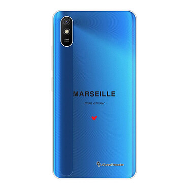 LaCoqueFrançaise Coque Xiaomi Redmi 9A 360 intégrale transparente Motif Marseille mon amour Tendance