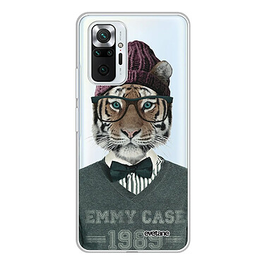 Evetane Coque Xiaomi Redmi Note 10 Pro 360 intégrale transparente Motif Tigre Fashion Tendance