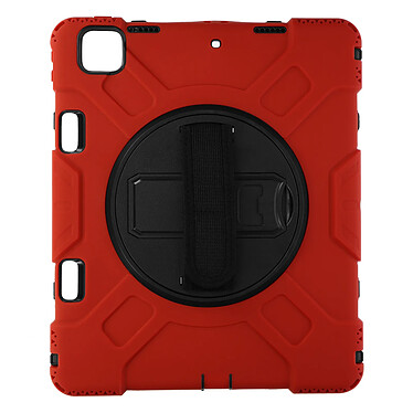 Avizar Coque iPad Pro 12.9 2021 et 2020 et 2018 Sangle Poignée Béquille Support Rouge