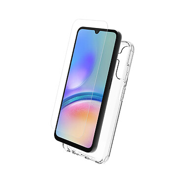 Myway Coque pour Galaxy A05s Souple en TPU et Protection d'Écran en Verre Trempé Transparent