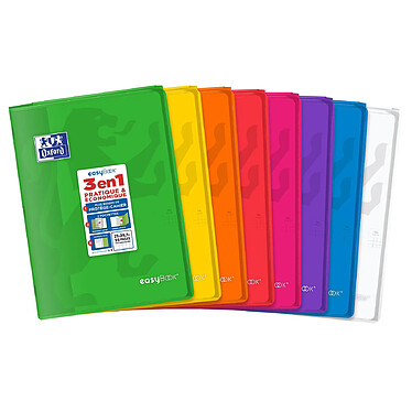 Avis OXFORD Cahier easybook 21x29.7 cm 96 pages petits carreaux 90g Couleurs aléatoires