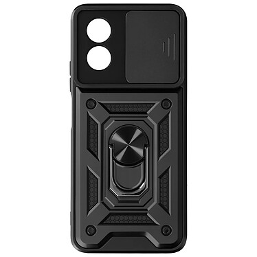 Avizar Coque pour Oppo A38 Bague Support Cache caméra coulissant Noir