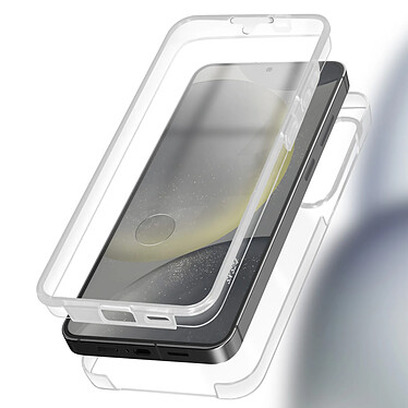 Acheter Avizar Coque Intégrale pour Samsung Galaxy S24 Arrière Rigide et Avant Souple Transparent