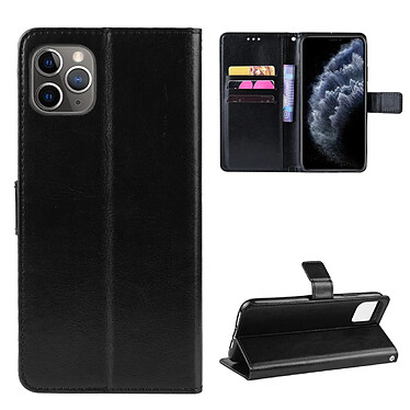 Evetane Etui Coque iPhone 11 Pro Max Noir, Protection Portefeuille Livre Emplacement cartes, support dépliant, Languette Magnétique