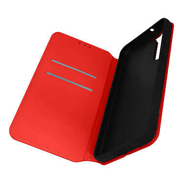 Avizar Housse pour Samsung Galaxy S23 Plus Clapet Portefeuille Fonction Support Vidéo  rouge