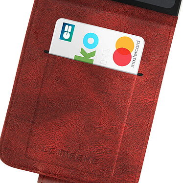 Avizar Étui pour Samsung Galaxy Z Flip 5 Clapet Vertical Porte-Carte Anti-RFID  Rouge pas cher