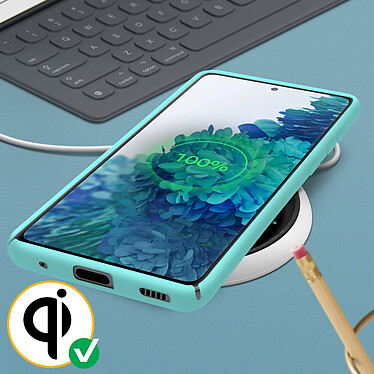 Acheter Avizar Coque Galaxy S20 FE Semi-rigide Soft Touch Compatible QI Turquoise