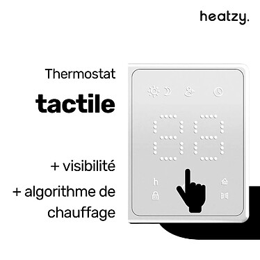 Avis Radiateur électrique 1000W - Connecté Wifi - pierre naturelle - inertie sèche - affichage digital - blanc - Onyx Heatzy