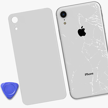 Acheter Clappio Vitre arrière de remplacement pour Apple iPhone XR Blanc