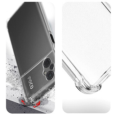 Acheter Avizar Pack Protection pour Xiaomi Poco M5 Coque Renforcée + Verre Trempé  Transparent