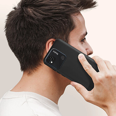 Avizar Coque pour Xiaomi Redmi 10A Résistante Silicone Gel Flexible Fine Légère  Noir pas cher