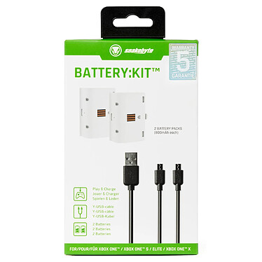 Acheter snakebyte - Pack 2 batteries rechargeables xbox one blanches