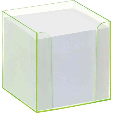 FOLIA Porte bloc-notes 'Luxbox' avec des bords luminescents, Vert