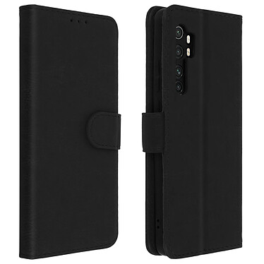 Avizar Étui Xiaomi Mi Note 10 Lite Housse Intégrale Porte-carte Fonction Support noir