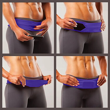 Avis Avizar Ceinture de Sport Smartphone Extensible taille L (80 cm) violet