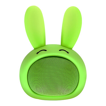 Moxie Enceinte Bluetooth 3W Autonomie 3h Design Lapin Lumineux  Vert