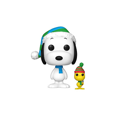 Joyeux Noël, Charlie Brown! - Figurine POP&Buddy! Snoopy & Woodstock 9 cm