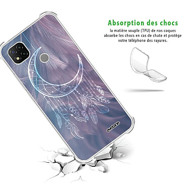 Avis Evetane Coque Xiaomi Redmi 9C anti-choc souple angles renforcés transparente Motif Lune Attrape Rêve