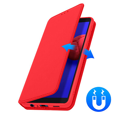 Acheter Avizar Housse Samsung Galaxy A01 Core Étui Folio Portefeuille Fonction Support rouge