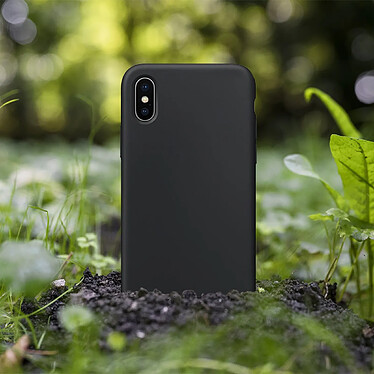 Evetane Coque Apple iPhone X/XS Biodégradable et Ecologique Noire pas cher