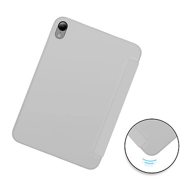 Avis Evetane Étui Smart Cover iPad Mini (2021) 6eme Generation Gris à Rabat avec Support